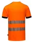 Preview: Vision Warnschutz T-Shirt leuchtorange/schwarz