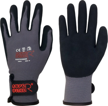 Nitril-Handschuhe, SUPERWORKER® Klettworker +++AUSLAUFARTIKEL+++