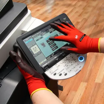 PU Feinstrickhandschuh - Skinny