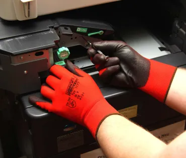 PU Feinstrickhandschuh - Skinny