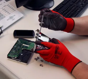 PU Feinstrickhandschuh - Skinny