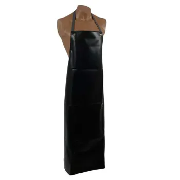 PVC-​Schürze Chemikalienschutz 90 x 120 cm schwarz