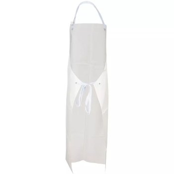 Preview: PVC-Schürze Chemikalienschutz 90 x 120 cm weiß
