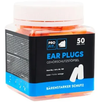 Pro-​Fit® Gehörschutzstöpsel Soft-​PU, blau, Dose a 50 Paar, SNR-​34 dB (A)