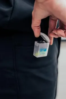 6 Stück Prosoft 34 Mehrweg-​Gehörschutzstöpsel mit Kordel, 4 Lamellen, grün, SNR 34 dB(A)