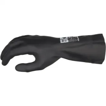 Neopren/Latex Chemikalienschutzhandschuh, 30 cm, schwarz