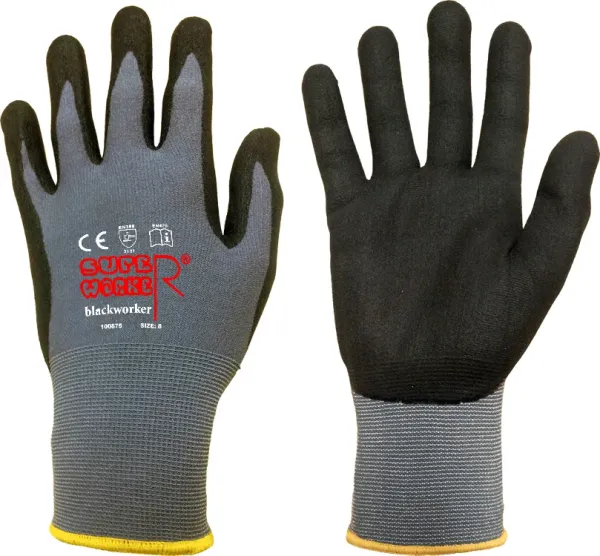Nitril-Handschuhe, SUPERWORKER® blackworker