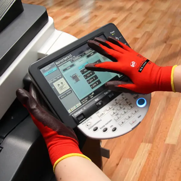 PU Feinstrickhandschuh - Skinny