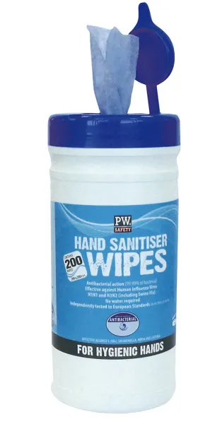 Handdesinfektions-Tücher 200 Tücher - blau IW40