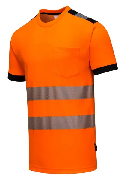 Vision Warnschutz T-Shirt leuchtorange/schwarz