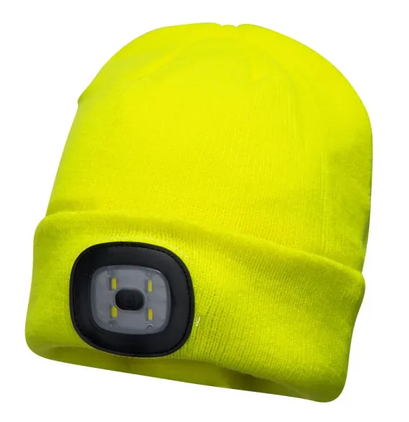 Beanie USB Wiederaufladbare LED-Kopfleuchte Gelb