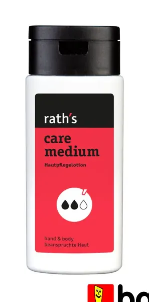 rath's care medium Hautpflegelotion - 125 ml Flasche, parfümiert