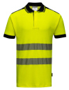 Vision Warnschutz-Poloshirt leuchtgelb/schwarz
